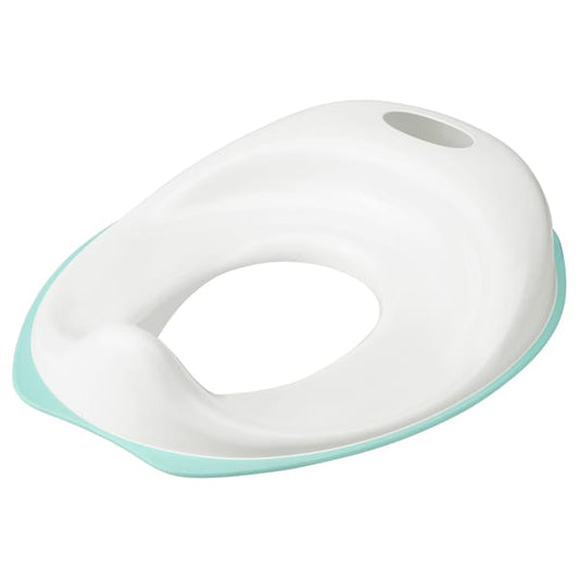 TOSSIG - Toilet seat, white/turquoise