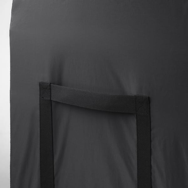 TOSTERÖ storage box, outdoor, black, 129x44x79 cm