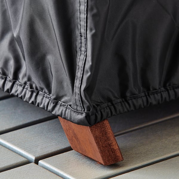 TOSTERÖ - TOSTERÖ Cover for furniture set, dining set/black, 215x135 cm