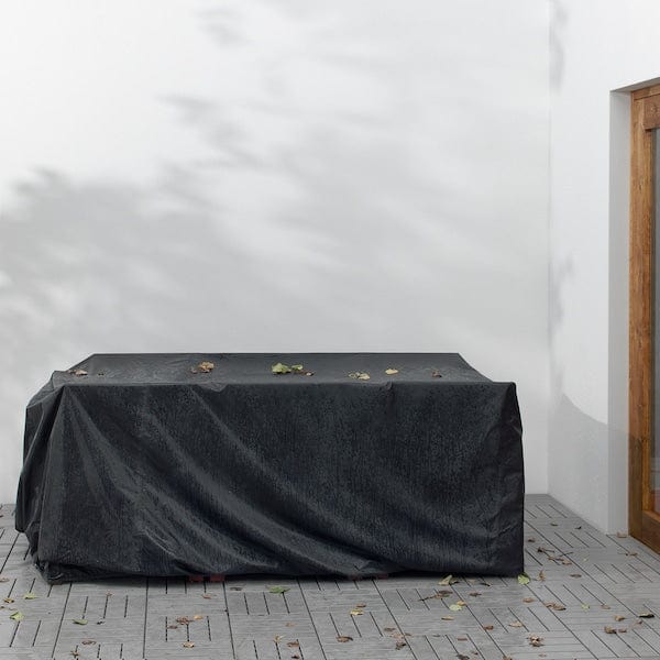 Ikea TOSTERÖ - Cover for furniture set, dining set/black, 215x135 cm