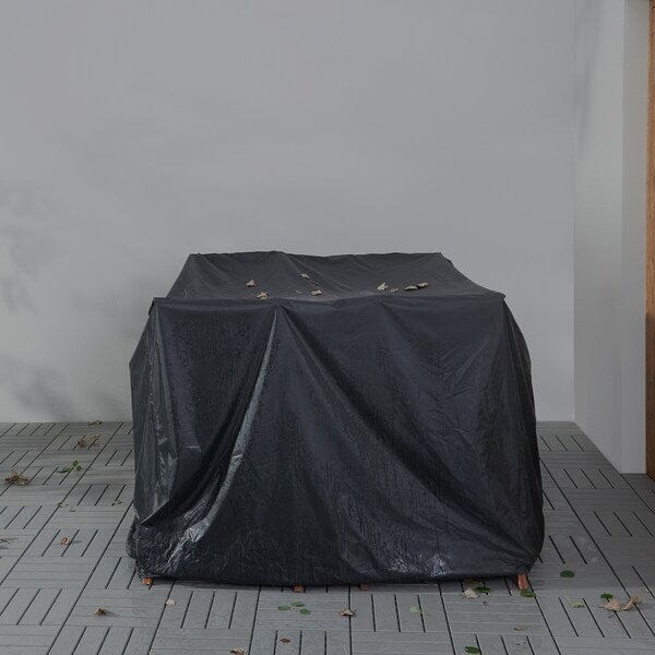 Ikea TOSTERÖ - Cover for furniture set, dining set/black, 145x145 cm