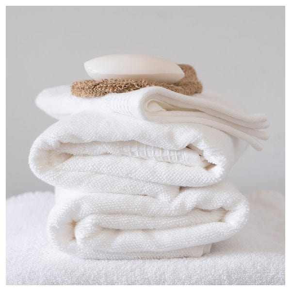 Ikea TRÅDCYPRESS - Glass scented candle, laundry/white scent,40 h