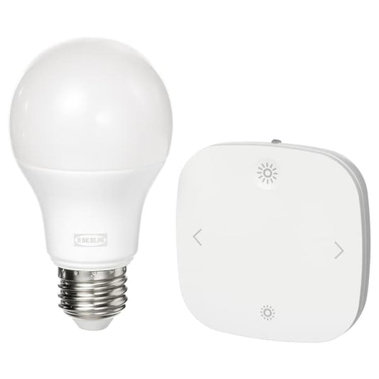Ikea TRÅDFRI - Basic kit, smart wireless adjustable intensity/colour and white spectrum,E27