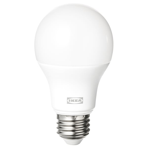 TRÅDFRI - E27 LED bulb 806 lumens, wireless adjustable intensity colour and spectrum white/opal white globe