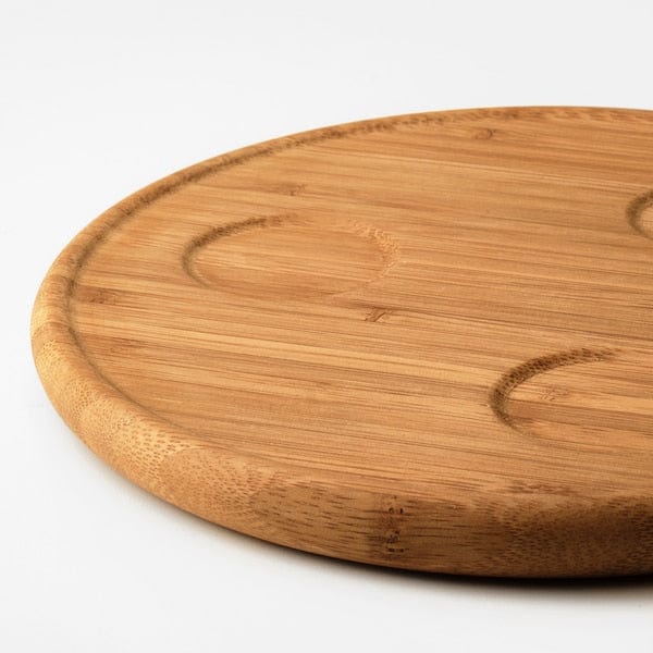 Ikea TRÅDTICKA - Tray with 3 bowls, multicolour/bamboo