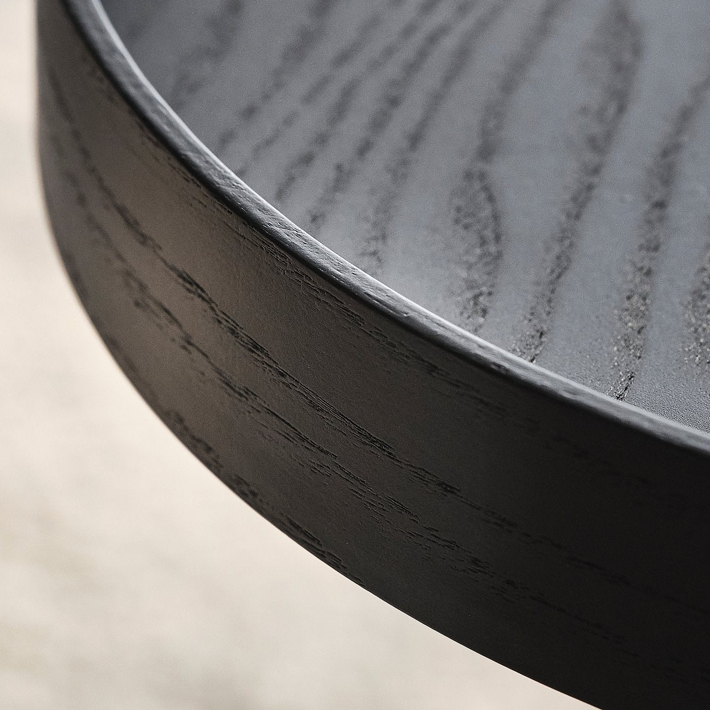 TRANERED side table, black, 44 cm