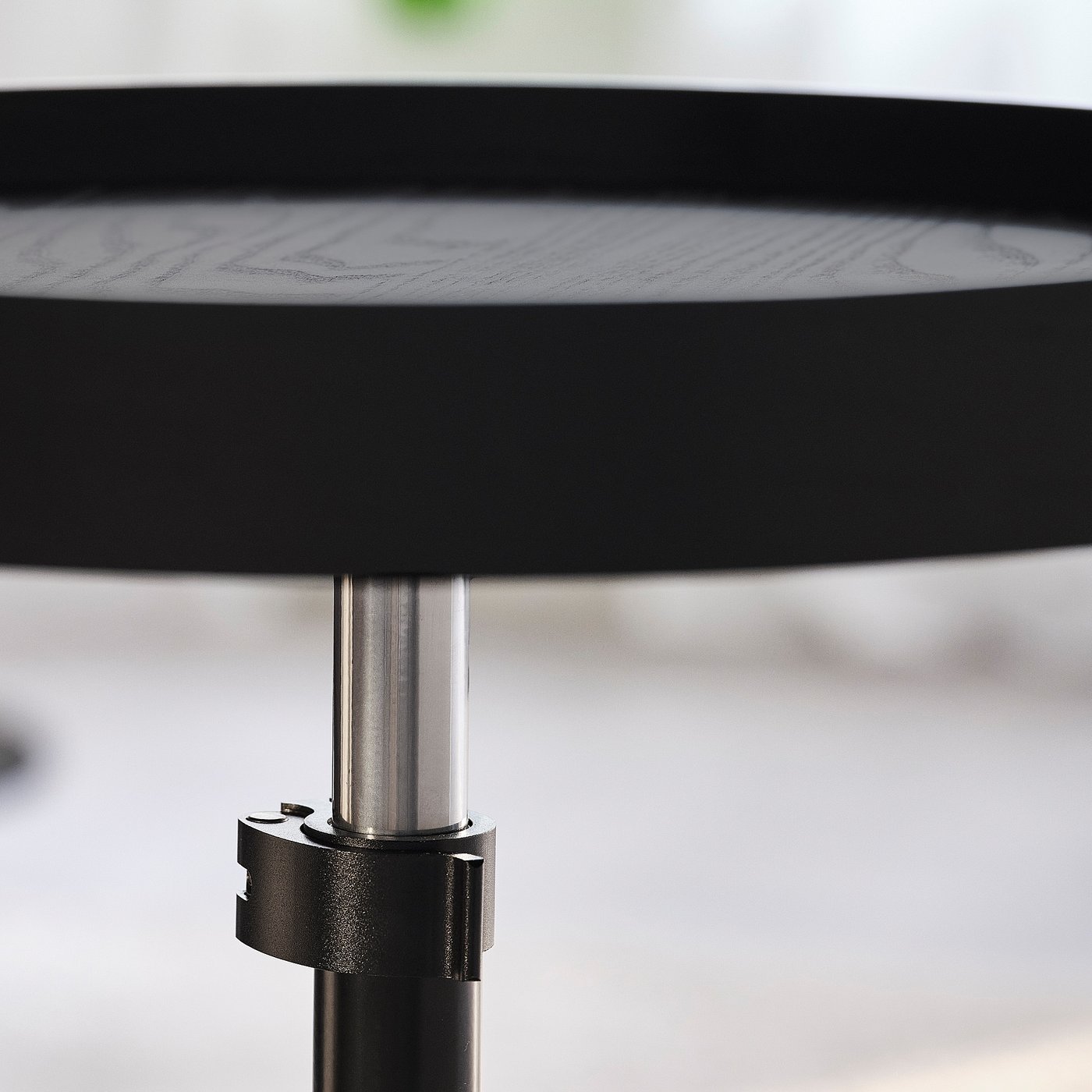 TRANERED side table, black, 44 cm