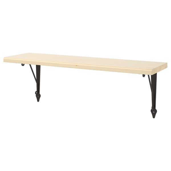 TRANHULT / KROKSHULT wall shelf, aspen, 80x20 cm