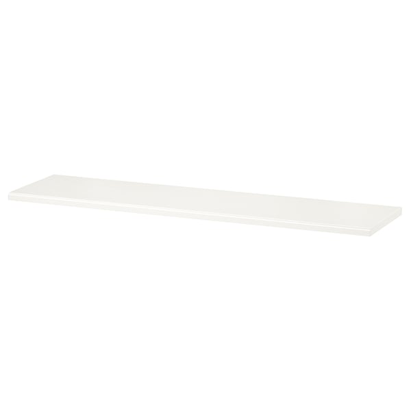 TRANHULT shelf, white stained aspen, 120x30 cm
