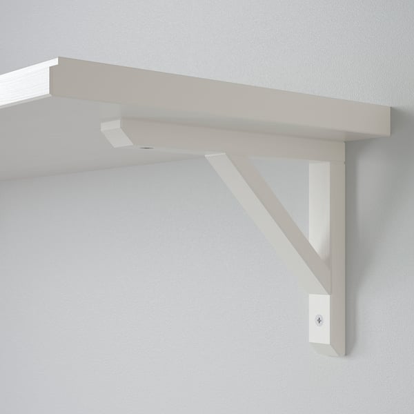TRANHULT / SANDSHULT wall shelf combination, white stained aspen, 80x20 cm