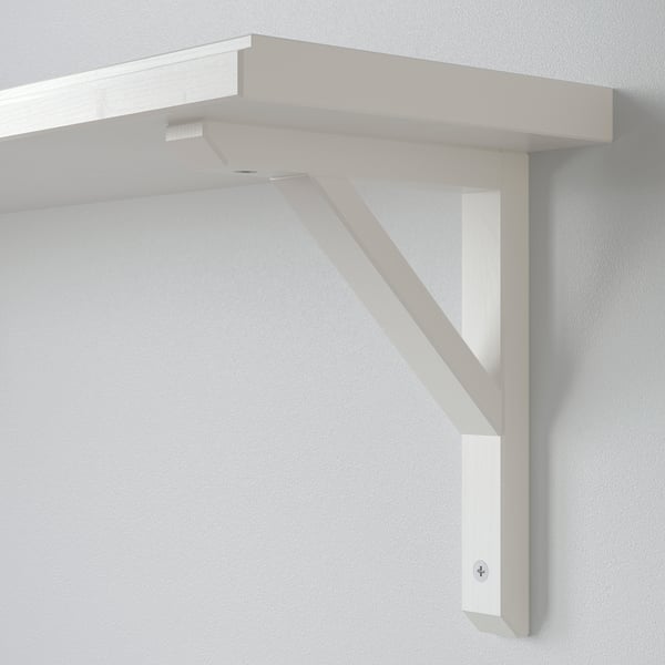 TRANHULT / SANDSHULT wall shelf, white stained aspen, 80x20 cm