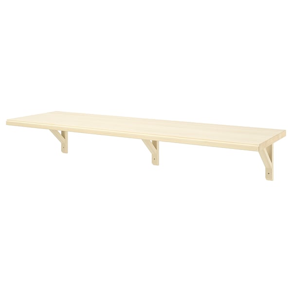 TRANHULT / SANDSHULT wall shelf, aspen, 120x30 cm