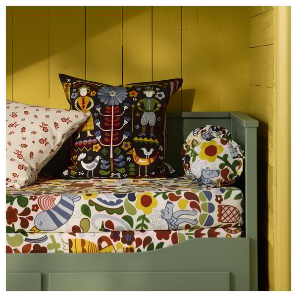TRATTKAKTUS pillow cover, patterned, 50x50 cm
