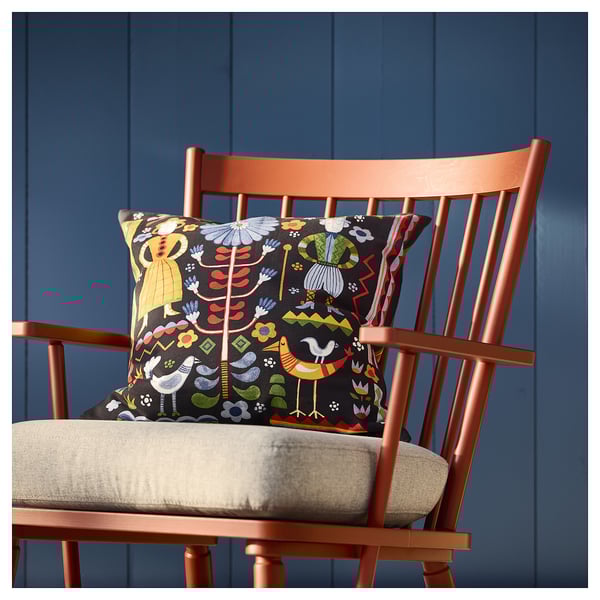 TRATTKAKTUS pillow cover, patterned, 50x50 cm
