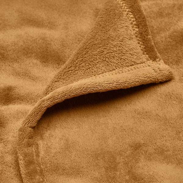 TRATTVIVA bedspread, yellow-brown, 230x250 cm