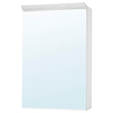 TREASJÖN mirror cab 1 door/built-in lighting, 50x17x75 cm