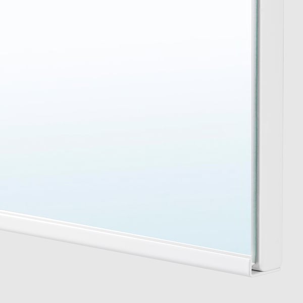 TREASJÖN mirror cab 1 door/built-in lighting, 50x17x75 cm