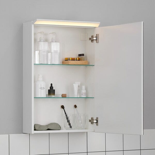 Ikea TREASJÖN - Mirror cab 1 door/built-in lighting, 50x17x75 cm