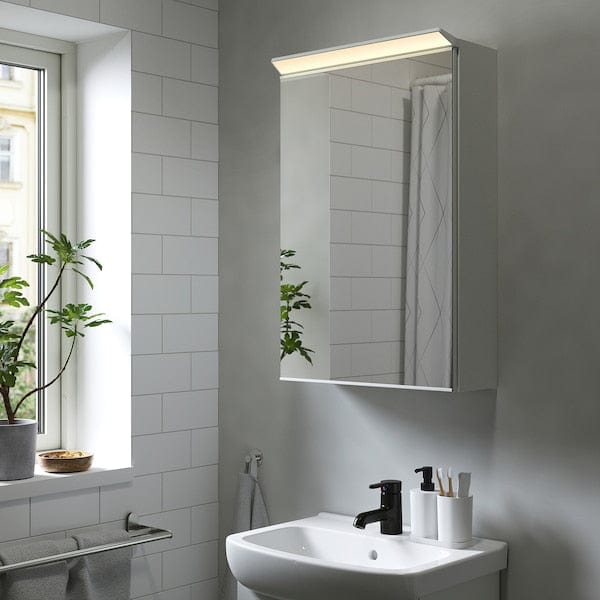 Ikea TREASJÖN - Mirror cab 1 door/built-in lighting, 50x17x75 cm