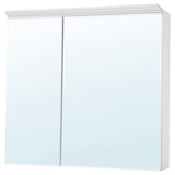 TREASJÖN mirror cab 2 door/built-in lighting, 80x17x75 cm