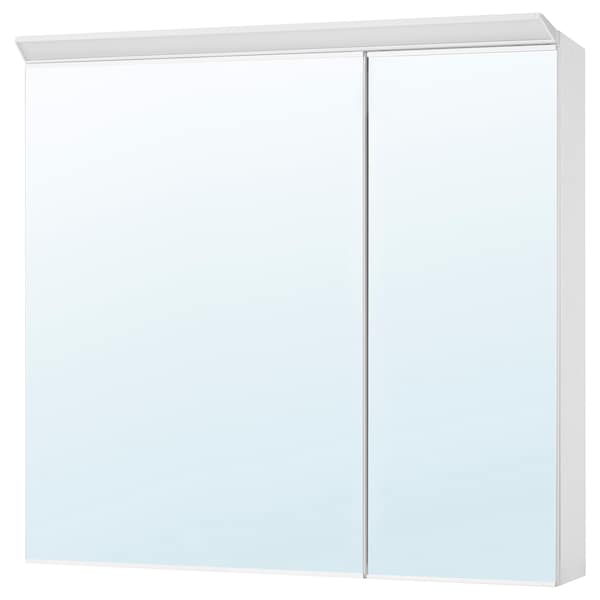 Ikea TREASJÖN - Mirror cab 2 door/built-in lighting, 80x17x75 cm