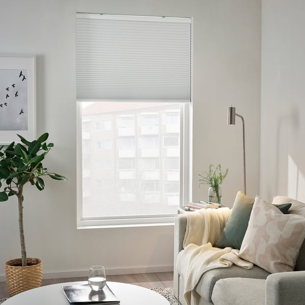TREDANSEN Blockout cellular blind wireless/batteryoperated white 140x195 cm , 140x195 cm