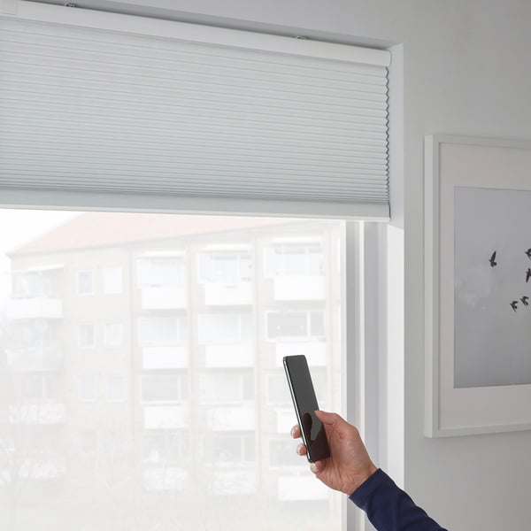 TREDANSEN Blockout cellular blind wireless/batteryoperated white 80x195 cm , 80x195 cm
