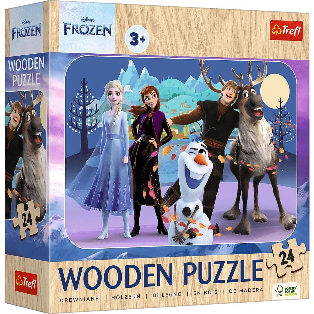 24 Piece Wooden Puzzle - Frozen 2: Amazing Frozen