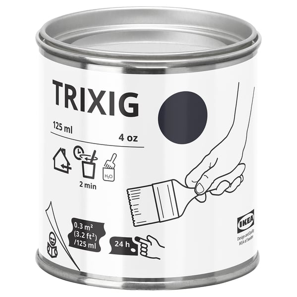 TRIXIG paint, black, 125 ml