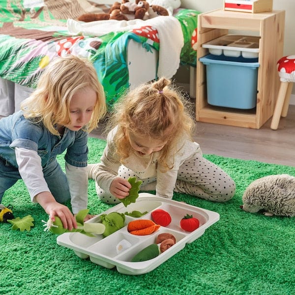 Ikea TROFAST - Combination with container/tray, white white/grey,34x44x56 cm