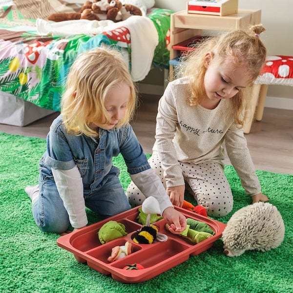 Ikea TROFAST - Combination with container/tray, white red/grey,34x44x56 cm