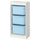 TROFAST - Storage combination with boxes, white/light blue, 46x30x94 cm