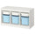 TROFAST - Storage combination with boxes, white white/light blue, 99x44x56 cm