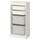 TROFAST - Storage combination with boxes, white white/grey, 46x30x94 cm