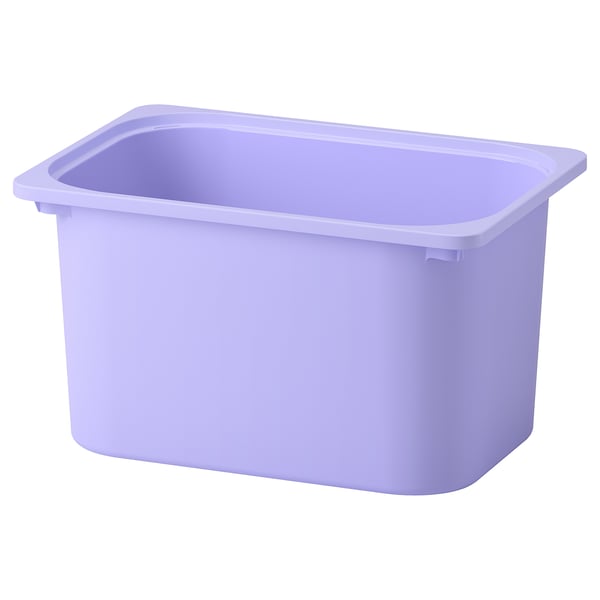 TROFAST storage combination with boxes, white white/lilac, 99x44x94 cm
