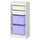 TROFAST - Storage combination with boxes, white white/lilac, 46x30x94 cm