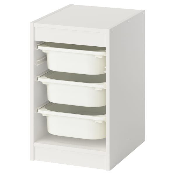 Ikea TROFAST - Combination with containers, white/white,34x44x56 cm