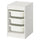 TROFAST - Storage combination with boxes, white/white, 34x44x56 cm