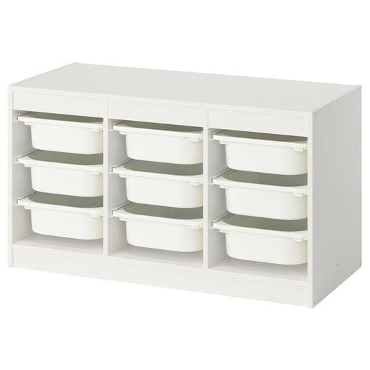 Ikea TROFAST - Combination with containers, white/white,99x44x56 cm