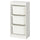 TROFAST - Storage combination with boxes, white/white, 46x30x94 cm