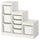 TROFAST - TROFAST Storage combination with boxes, white/white, 99x44x94 cm