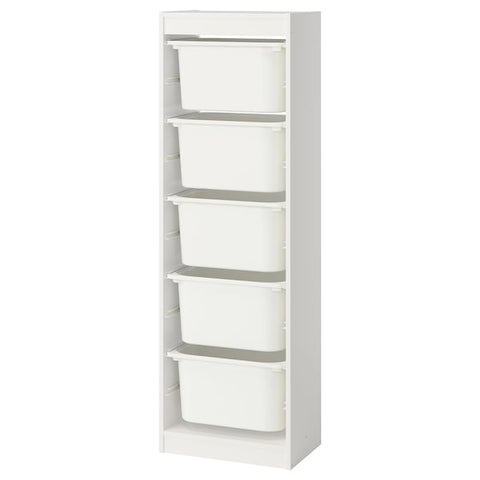 Ikea TROFAST - Combination with containers, white/white,46x30x145 cm