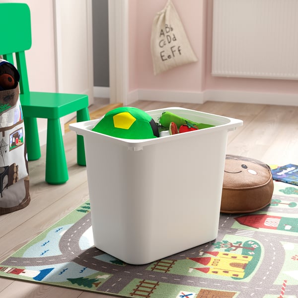 TROFAST - TROFAST Storage combination with boxes, white/white, 99x44x56 cm