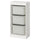 TROFAST - Storage combination with boxes, white/grey, 46x30x94 cm