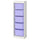 TROFAST - Storage combination with boxes, white/lilac, 46x30x145 cm