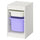 TROFAST - TROFAST Storage combination with boxes, white/lilac, 34x44x56 cm