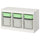 TROFAST - TROFAST Storage combination with boxes, white light green/grey, 99x44x56 cm