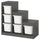 TROFAST - Storage combination with boxes, grey/white, 99x44x94 cm
