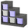 TROFAST - Storage combination with boxes, grey lilac/grey, 99x44x94 cm
