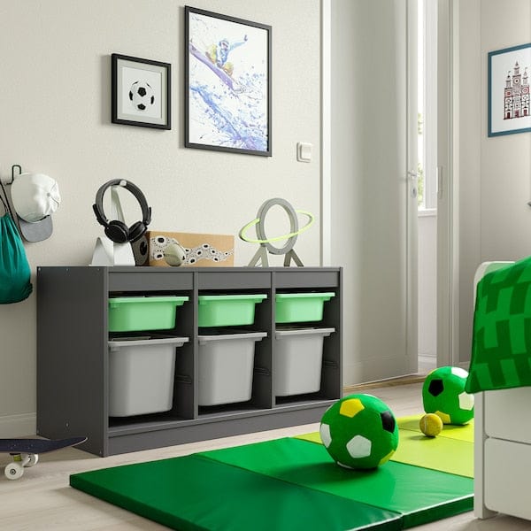 Ikea TROFAST - Combination with containers, light green/grey,99x44x56 cm